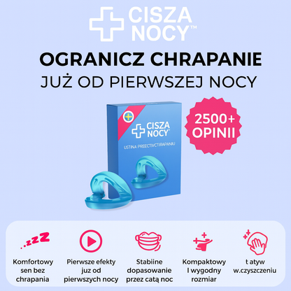 CiszaNocy™ – Ustnik Przeciw Chrapaniu (Uniwersalny)