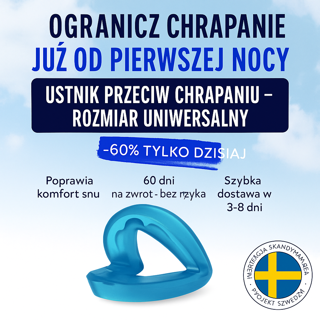 CiszaNocy™ – Ustnik Przeciw Chrapaniu (Uniwersalny)